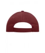 Yüksek Kaliteli %100 Pamuk Gabardin 5 Panel Şapka – Bordo - Görsel 4