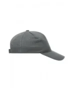 Yüksek Kaliteli %100 Pamuk Gabardin 5 Panel Şapka – Füme - Görsel 3