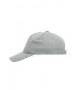 Yüksek Kaliteli %100 Pamuk Gabardin 5 Panel Şapka – Gri - Görsel 2