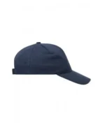 Yüksek Kaliteli %100 Pamuk Gabardin 5 Panel Şapka – Lacivert - Görsel 3