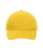 Yüksek Kaliteli %100 Pamuk Gabardin 5 Panel Şapka – Sarı