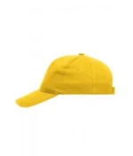 Yüksek Kaliteli %100 Pamuk Gabardin 5 Panel Şapka – Sarı - Görsel 2