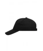 Yüksek Kaliteli %100 Pamuk Gabardin 5 Panel Şapka – Siyah - Görsel 2