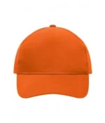 Yüksek Kaliteli %100 Pamuk Gabardin 5 Panel Şapka – Turuncu