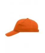 Yüksek Kaliteli %100 Pamuk Gabardin 5 Panel Şapka – Turuncu - Görsel 2