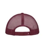 Yüksek Kaliteli Promosyon Fileli %100 Polyester 5 Panel Şapka – Beyaz-Bordo - Görsel 4