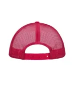 Yüksek Kaliteli Promosyon Fileli %100 Polyester 5 Panel Şapka – Beyaz-Kırmızı - Görsel 4