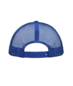 Yüksek Kaliteli Promosyon Fileli %100 Polyester 5 Panel Şapka – Beyaz-Mavi - Görsel 4