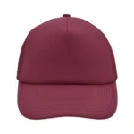 Yüksek Kaliteli Promosyon Fileli %100 Polyester 5 Panel Şapka – Bordo