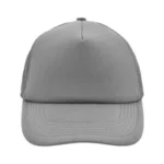 Yüksek Kaliteli Promosyon Fileli %100 Polyester 5 Panel Şapka – Gri