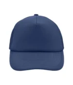 Yüksek Kaliteli Promosyon Fileli %100 Polyester 5 Panel Şapka – Lacivert