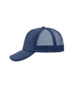 Yüksek Kaliteli Promosyon Fileli %100 Polyester 5 Panel Şapka – Lacivert - Görsel 3