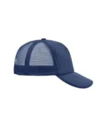 Yüksek Kaliteli Promosyon Fileli %100 Polyester 5 Panel Şapka – Lacivert - Görsel 2