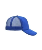 Yüksek Kaliteli Promosyon Fileli %100 Polyester 5 Panel Şapka – Mavi - Görsel 3