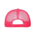 Yüksek Kaliteli Promosyon Fileli %100 Polyester 5 Panel Şapka – Siyah-Pembe - Görsel 3