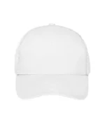 Yüksek Kaliteli Promosyon Fileli %100 Polyester 6 Panel Şapka – Beyaz