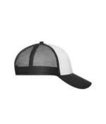 Yüksek Kaliteli Promosyon Fileli %100 Polyester 6 Panel Şapka – Beyaz-Siyah - Görsel 4