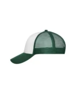 Yüksek Kaliteli Promosyon Fileli %100 Polyester 6 Panel Şapka – Beyaz-Yeşil - Görsel 2