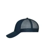 Yüksek Kaliteli Promosyon Fileli %100 Polyester 6 Panel Şapka – Lacivert - Görsel 2