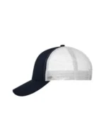 Yüksek Kaliteli Promosyon Fileli %100 Polyester 6 Panel Şapka – Lacivert-Beyaz - Görsel 2