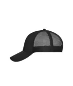 Yüksek Kaliteli Promosyon Fileli %100 Polyester 6 Panel Şapka – Siyah - Görsel 2