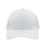 Yüksek Kaliteli Promosyon %100 Polyester 5 Panel Şapka – Beyaz
