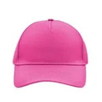 Yüksek Kaliteli Promosyon %100 Polyester 5 Panel Şapka – Pembe