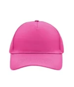 Yüksek Kaliteli Promosyon %100 Polyester 5 Panel Şapka – Pembe