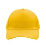 Yüksek Kaliteli Promosyon %100 Polyester 5 Panel Şapka – Sarı