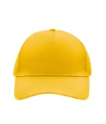 Yüksek Kaliteli Promosyon %100 Polyester 5 Panel Şapka – Sarı