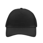 Yüksek Kaliteli Promosyon %100 Polyester 5 Panel Şapka – Siyah