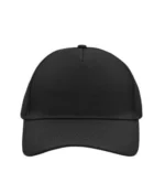 Yüksek Kaliteli Promosyon %100 Polyester 5 Panel Şapka – Siyah