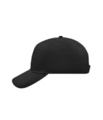 Yüksek Kaliteli Promosyon %100 Polyester 5 Panel Şapka – Siyah - Görsel 2