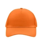 Yüksek Kaliteli Promosyon %100 Polyester 5 Panel Şapka – Turuncu