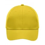 Yüksek Kaliteli Promosyon %100 Polyester 6 Panel Şapka – Sarı