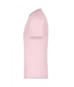 Bisiklet Yaka Pamuk Tişört – Açık Pembe - Görsel 2