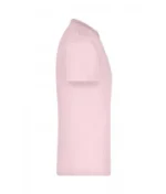 Bisiklet Yaka Pamuk Tişört – Açık Pembe - Görsel 3