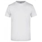 Bisiklet Yaka Pamuk Tişört – Kül