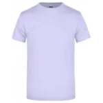 Bisiklet Yaka Pamuk Tişört – Lila
