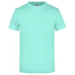 Bisiklet Yaka Pamuk Tişört – Nane