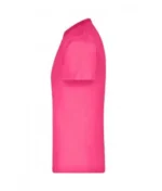 Bisiklet Yaka Pamuk Tişört – Pembe - Görsel 2