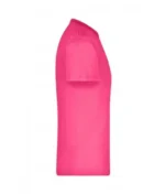 Bisiklet Yaka Pamuk Tişört – Pembe - Görsel 3