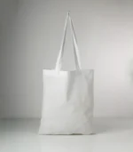 Standart Uzun Kulplu Kanvas Bez Çanta – Beyaz