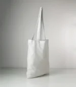 Standart Uzun Kulplu Kanvas Bez Çanta – Beyaz - Görsel 2