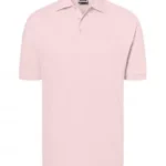 Polo Yaka Pamuk Tişört – Açık Pembe