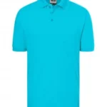 Polo Yaka Pamuk Tişört – Açık Turkuaz
