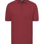Polo Yaka Pamuk Tişört – Bordo