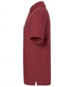 Polo Yaka Pamuk Tişört – Bordo - Görsel 2