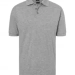Polo Yaka Pamuk Tişört – Gri