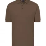 Polo Yaka Pamuk Tişört – Kahverengi